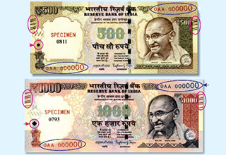 RBI to issue Rs 500 and Rs 1000 banknotes with three additional features