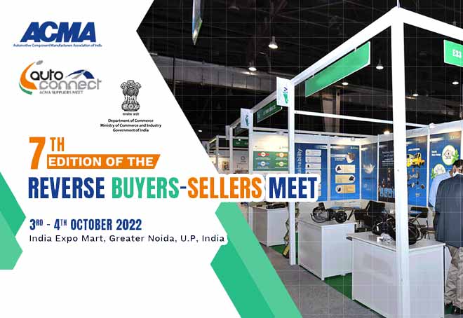 Reverse Buyer-Seller meet for Auto component to be held with buyers from 50 countries on Oct 3-4 in Greater Noida