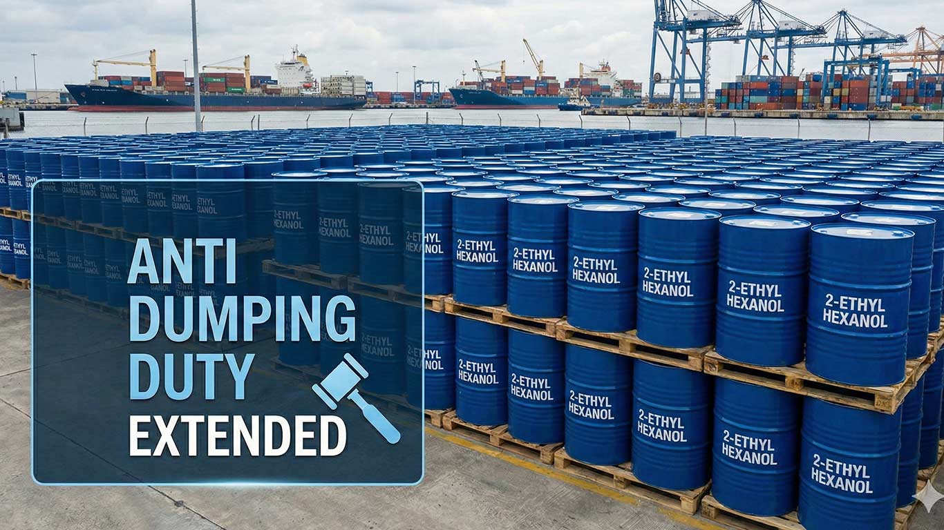 Govt Extends Anti-Dumping Duty On 2-Ethyl Hexanol Imports Till June 2026