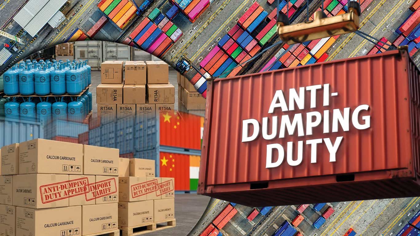 Govt Imposes Five-Year Anti-Dumping Duty On Chinese R-134a & Vietnamese Calcium Carbonate Imports
