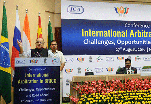 Arun Jaitley calls for task force to help set up arbitral centres in BRICS nations