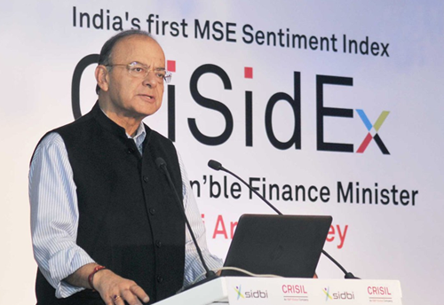 Jaitley launches CRISIL-SIDBI CriSidEx, country's first MSE sentiment index