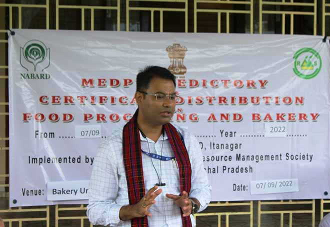 Food processing & bakery products training underway in Changlang, Arunachal Pradesh