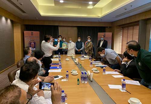 BBIA presents Memorandum to Steel Minister Ramchandra Prasad Singh