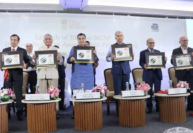 Union Minister Nitin Gadkari Launches B-NCAP Rating For Vehicle Safety; Implementation From Oct 1
