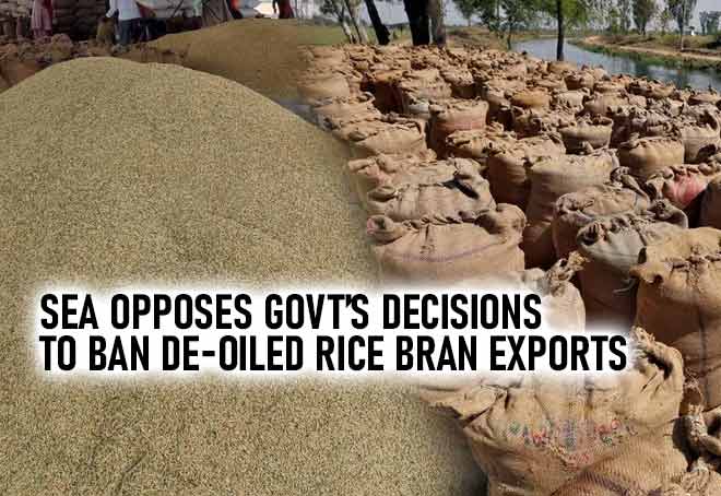 SEA Opposes Govt’s Decisions To Ban De-Oiled Rice Bran Exports