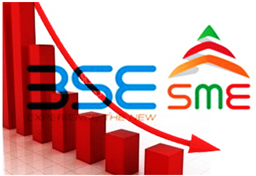 BSE SME trades in red on Monday morning with only 7/113 cos trading actively