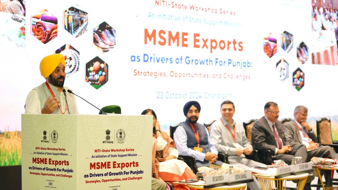 Punjab CM Urges NITI Aayog for Industrial Incentives to Boost MSME Growth and Exports