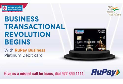 CBoI presents RuPay Business Platinum Debit Card to help MSMEs create digital footprints