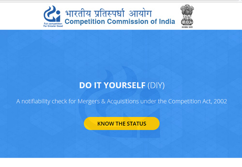 CCI launches Online Guidance System for determining notifiability of Merger & Acquisitions in terms of the Competition Act, 2002