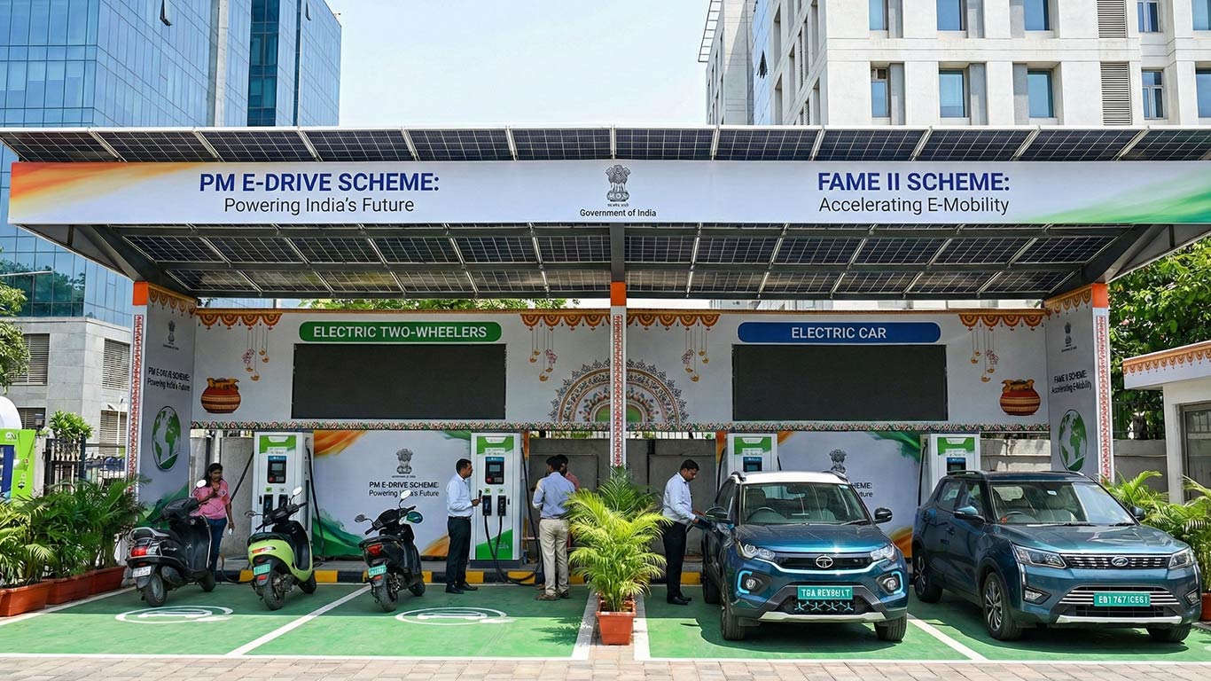 Centre Expands EV Charging Network Under FAME-II and PM E-DRIVE Schemes