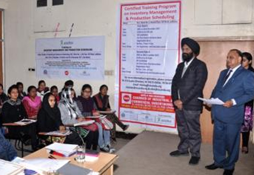 CICU holds 3-day training program on inventory Management for MSMEs