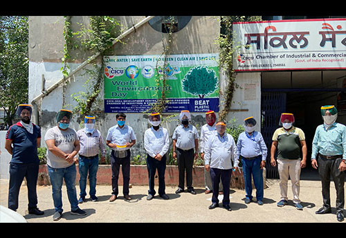 CICU in association with GIZ MSME INNO, CTR distributed PPEs kits to industrial units