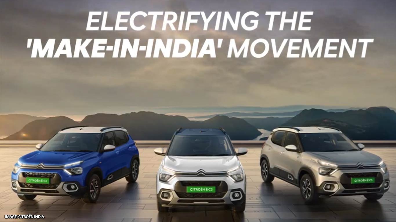 Citroën Becomes First Carmaker to Export Made-in-India EVs Globally
