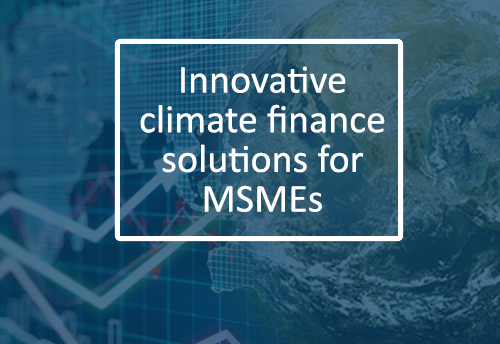 Innovative climate finance solutions for MSMEs on digital platform SCALE-UP Lab