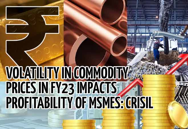 Volatility in commodity prices in FY23 impacts profitability of MSMEs: CRISIL