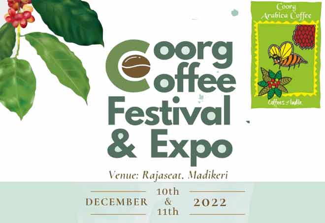 Coorg Coffee Festival and Expo scheduled for Dec 10-11 in Madikeri, Karnataka