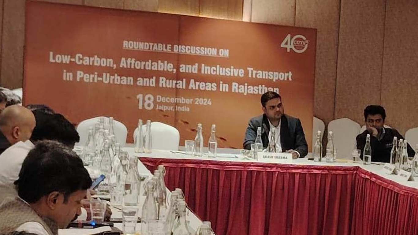 CUTS Hosts Roundtable on Advancing Low-Carbon, Inclusive Transport in Peri-urban and Rural Areas