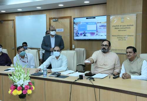 MoS for Electronics Chandrasekhar launches first Internet Exchange of Uttarakhand in Dehradun