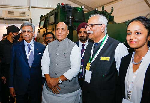 Raksha Mantri & General MM Naravane inaugurates FICCI defence industry equipment display to BIMSTEC
