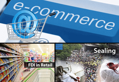 Traders demand policy on e-commerce, withdrawal of FDI in retail and a bill to stop sealing drive in Delhi