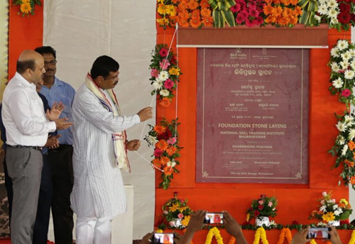 Foundation stone of India’s first National Skill Training Institute laid in Odisha