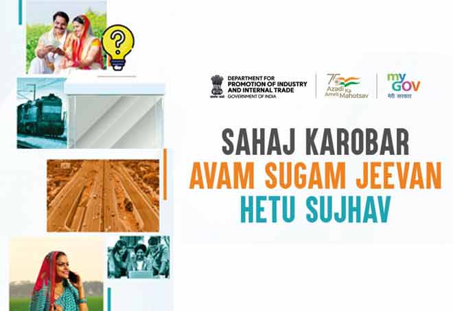 DPIIT invites suggestions on easing business operations till Oct 15