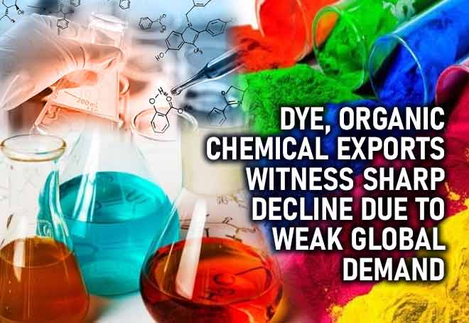 Dye, organic chemical exports witness sharp decline due to weak global demand