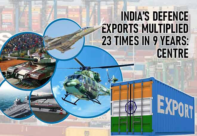 India’s defence exports multiplied 23 times in 9 years: Centre