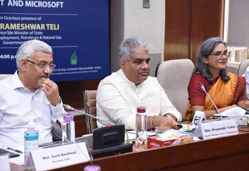 Labour Ministry launches DigiSaksham - Digital Skills Programme with Microsoft