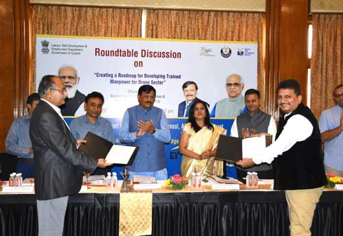 TSSC, Gujarat Kaushalya University sign MoU to develop skilled manpower in drone technology