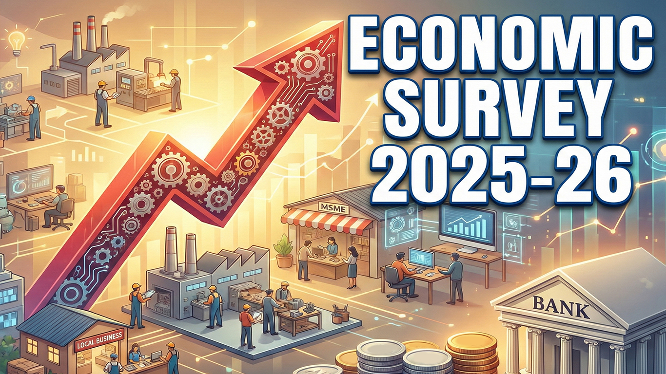 Economic Survey Pegs FY27 GDP Growth At 6.8-7.2%, Medium-Term Growth Potential Seen Closer to 7%