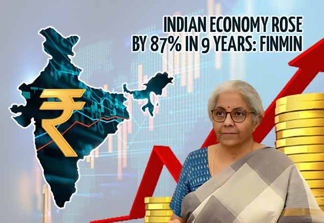 Indian economy rose by 87% in 9 years: FinMin