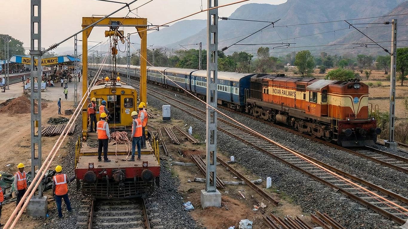 178 Crore Litres Diesel Saved In FY25 Amid Rail Electrification Drive