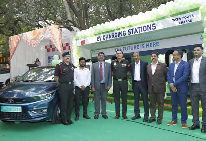 Indian Army, TATA power collaborate to set up EV charging stations in Delhi Cantt