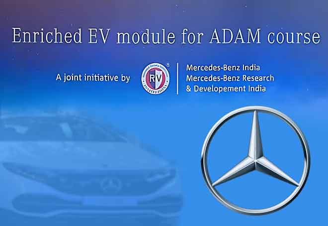 Mercedes-Benz India and its R&D arm to launch EV course at R.V. Engineering College, Bengaluru