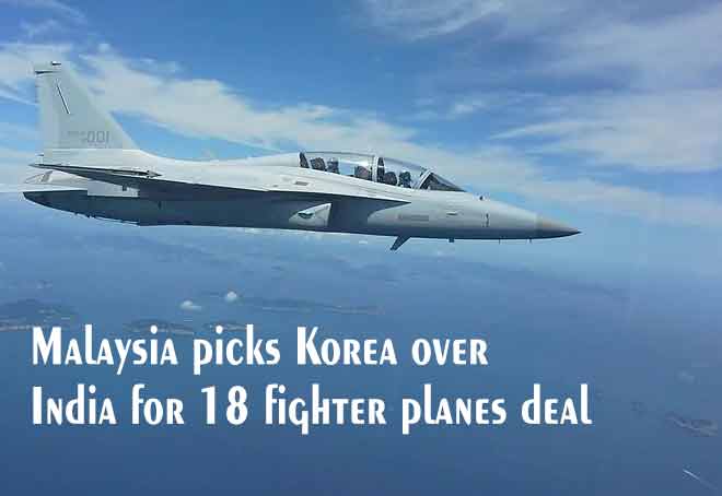 Malaysia picks Korea over India for 18 fighter planes deal