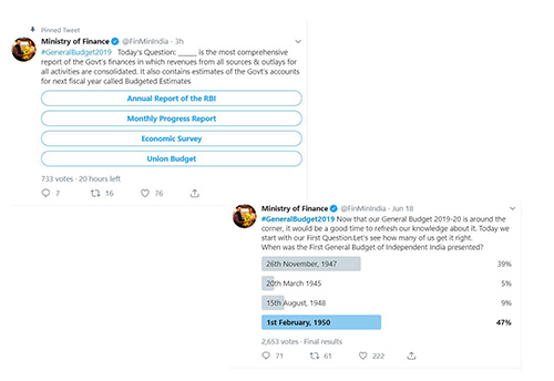 Ahead of 2019 Budget, Finance Ministry starts Quiz Series on Twitter