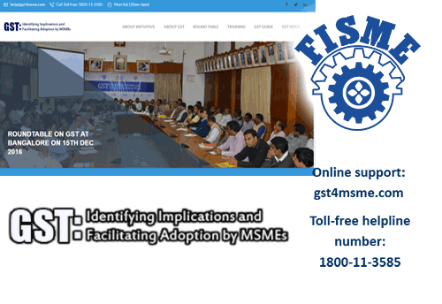 SIDBI-FISME’s GST for MSME helpline and portal gets overwhelming response