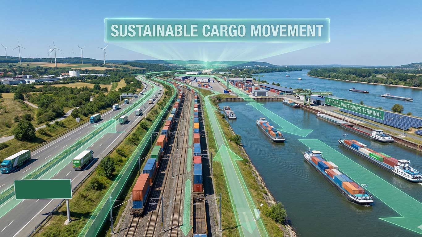 Union Budget 2026–27 Promotes Sustainable Cargo Movement With New Freight Corridors & National Waterways