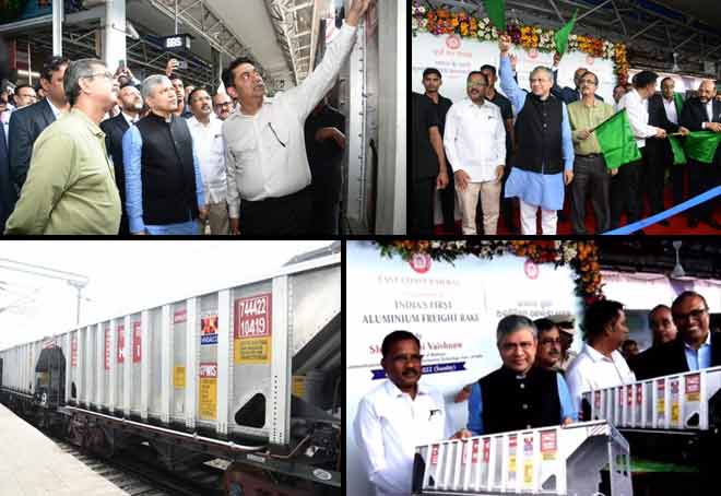 First Indian-made aluminium freight train rake inducted in Railways