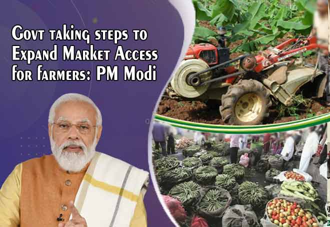 Govt taking steps to expand market access for farmers: PM Modi