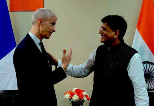 Piyush Goyal reviews ways of boosting trade and investment ties between France and India