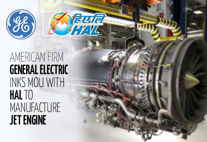 American firm General Electric inks MoU with HAL to manufacture jet engines