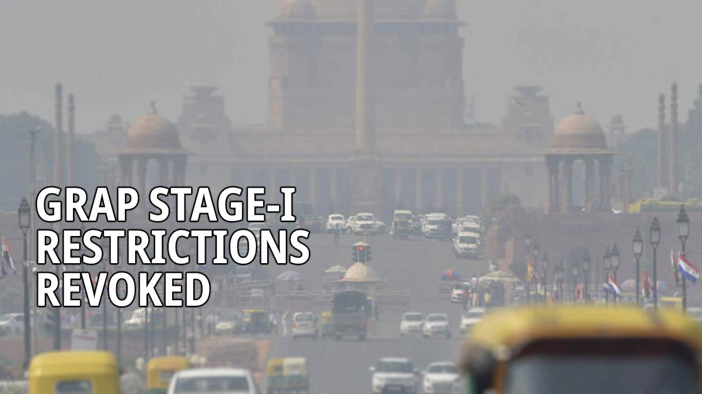 GRAP Stage-I Restrictions Revoked In Delhi-NCR As AQI Enters Moderate Range