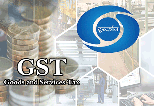 Fin Min holding GST-KI-Master Class live on DD Channels  in Hindi & English