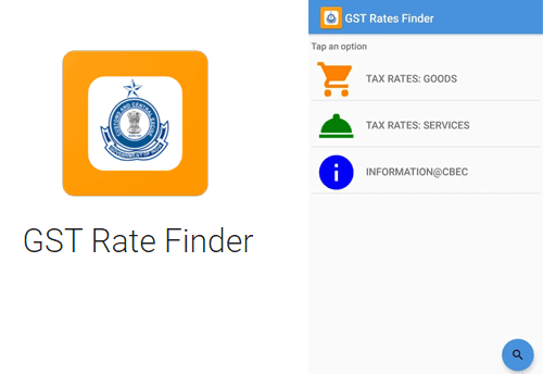 Government launches ‘GST Rate Finder‘ application for smartphones