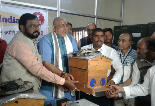 MSME Minister Giriraj Singh bats for beekeeping in Pune
