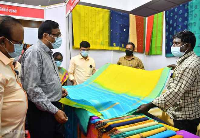 State-level handloom exhibition for festive season begins in Salem, Tamil Nadu