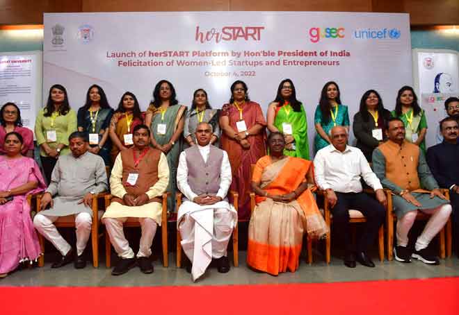 President Murmu launches herSTART platform for women entrepreneurs